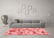 Modern Red Washable Rugs