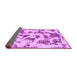 Sideview of Abstract Purple Modern Rug, abs1021pur