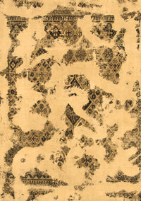 Abstract Brown Modern Rug, abs1021brn