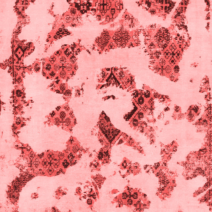 Machine Washable Abstract Red Modern Rug, wshabs1021red