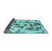 Sideview of Abstract Light Blue Modern Rug, abs1021lblu