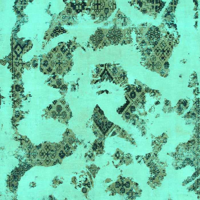 Abstract Turquoise Modern Rug, abs1021turq