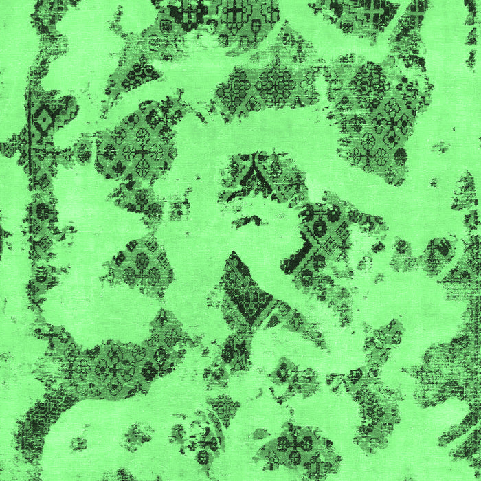 Abstract Emerald Green Modern Rug, abs1021emgrn