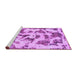 Sideview of Machine Washable Abstract Purple Modern Area Rugs, wshabs1021pur