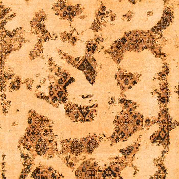 Machine Washable Abstract Orange Modern Area Rugs, wshabs1021org