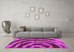 Machine Washable Abstract Pink Modern Rug in a Living Room, wshabs1022pnk