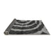 Sideview of Abstract Gray Modern Rug, abs1022gry