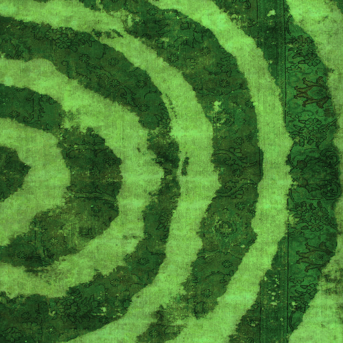 Machine Washable Abstract Green Modern Area Rugs, wshabs1022grn