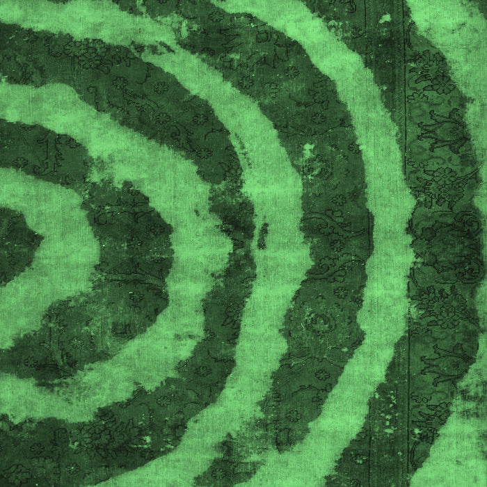 Machine Washable Abstract Emerald Green Modern Area Rugs, wshabs1022emgrn