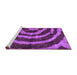 Sideview of Machine Washable Abstract Purple Modern Area Rugs, wshabs1022pur