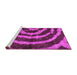 Sideview of Machine Washable Abstract Pink Modern Rug, wshabs1022pnk