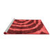 Modern Red Washable Rugs