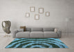 Machine Washable Abstract Light Blue Modern Rug in a Living Room, wshabs1022lblu