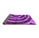 Sideview of Abstract Purple Modern Rug, abs1022pur