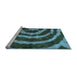 Sideview of Machine Washable Abstract Light Blue Modern Rug, wshabs1022lblu