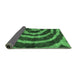 Sideview of Abstract Emerald Green Modern Rug, abs1022emgrn