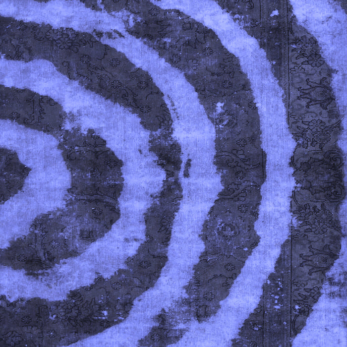 Machine Washable Abstract Blue Modern Rug, wshabs1022blu