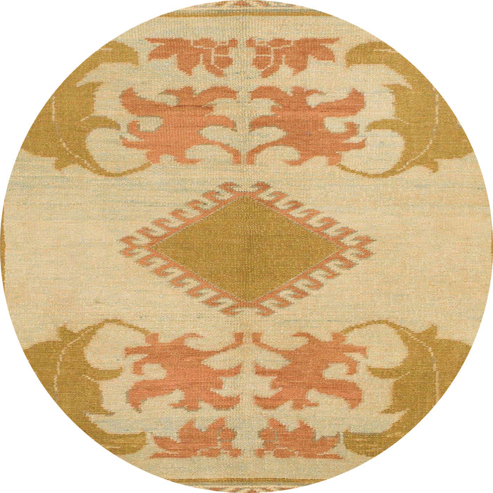 Square Abstract Chrome Gold Yellow Modern Rug, abs1023