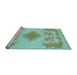 Sideview of Machine Washable Abstract Light Blue Modern Rug, wshabs1023lblu