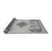 Sideview of Abstract Gray Modern Rug, abs1023gry