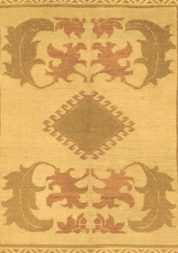 Abstract Brown Modern Rug, abs1023brn
