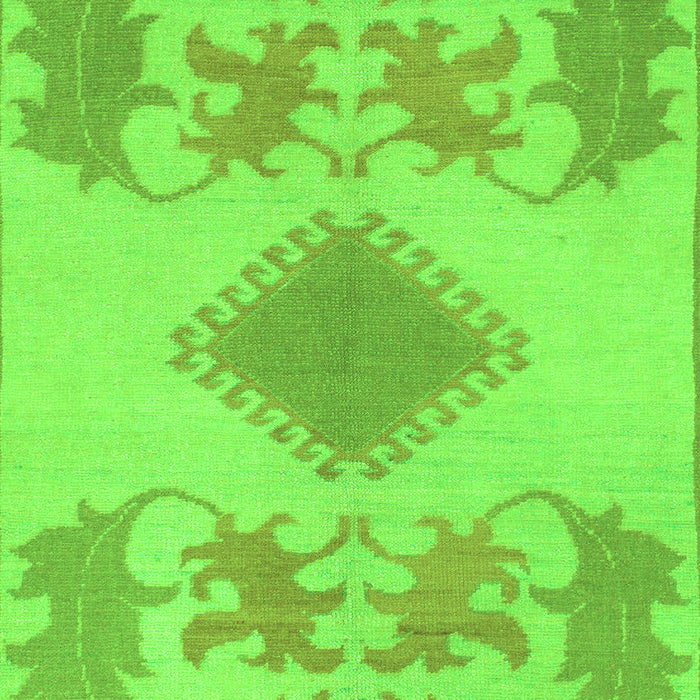 Machine Washable Abstract Green Modern Area Rugs, wshabs1023grn