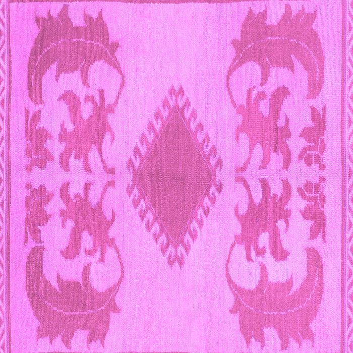 Square Machine Washable Abstract Purple Modern Area Rugs, wshabs1023pur