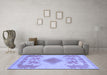 Machine Washable Abstract Blue Modern Rug in a Living Room, wshabs1023blu