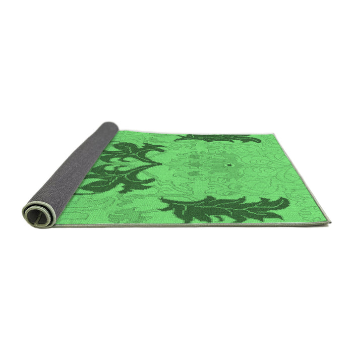 Sideview of Abstract Emerald Green Modern Rug, abs1024emgrn