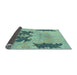 Sideview of Abstract Light Blue Modern Rug, abs1024lblu