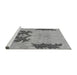 Sideview of Machine Washable Abstract Gray Modern Rug, wshabs1024gry