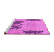 Sideview of Machine Washable Abstract Purple Modern Area Rugs, wshabs1024pur