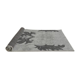 Sideview of Abstract Gray Modern Rug, abs1024gry