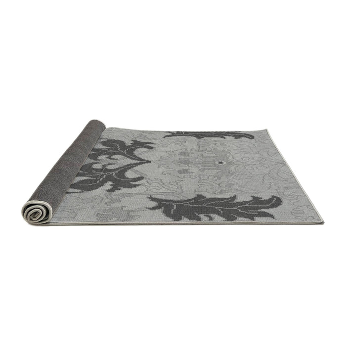 Sideview of Abstract Gray Modern Rug, abs1024gry