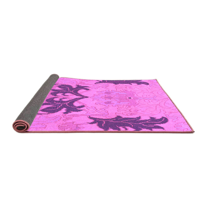 Sideview of Abstract Purple Modern Rug, abs1024pur