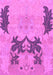 Machine Washable Abstract Purple Modern Area Rugs, wshabs1024pur