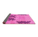 Sideview of Abstract Pink Modern Rug, abs1024pnk