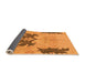 Sideview of Abstract Orange Modern Rug, abs1024org