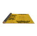 Sideview of Abstract Yellow Modern Rug, abs1024yw