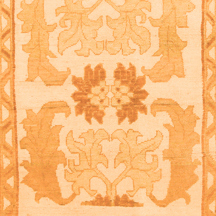 Machine Washable Abstract Orange Modern Area Rugs, wshabs1025org