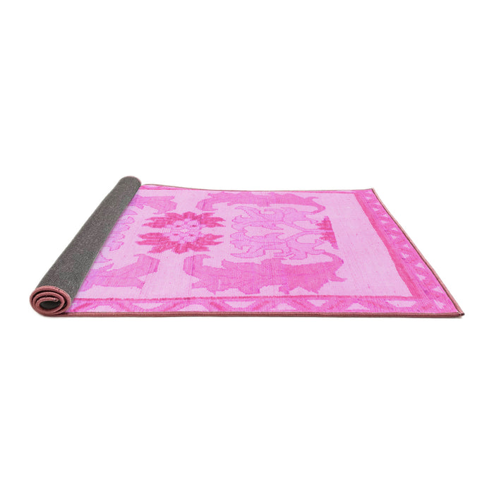 Sideview of Abstract Pink Modern Rug, abs1025pnk