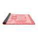 Abstract Red Modern Area Rugs