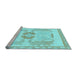 Sideview of Machine Washable Abstract Light Blue Modern Rug, wshabs1025lblu