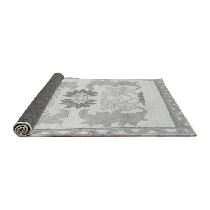 Sideview of Abstract Gray Modern Rug, abs1025gry