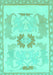 Abstract Turquoise Modern Rug, abs1025turq