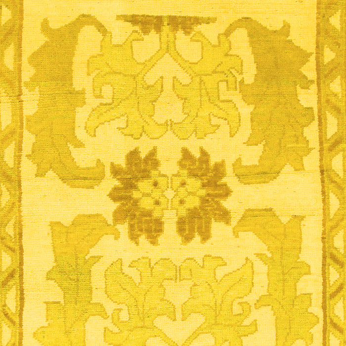 Abstract Yellow Modern Rug, abs1025yw