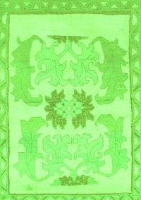 Abstract Green Modern Rug, abs1025grn