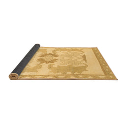 Sideview of Abstract Brown Modern Rug, abs1025brn