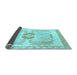 Sideview of Abstract Light Blue Modern Rug, abs1025lblu