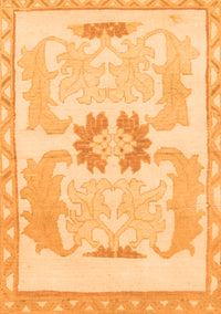 Abstract Orange Modern Rug, abs1025org